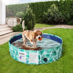 100cm Pet Dog Swimming Pool Cat Portable BathTub Kid Shower Washing Folding