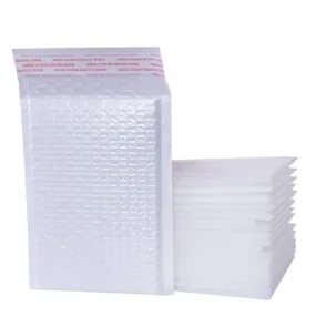 172 Pieces White Matte Film Bubble Bag Pearl Film Envelope Express Bag Waterproof Bag Envelope Bag 20 * 30   4cm