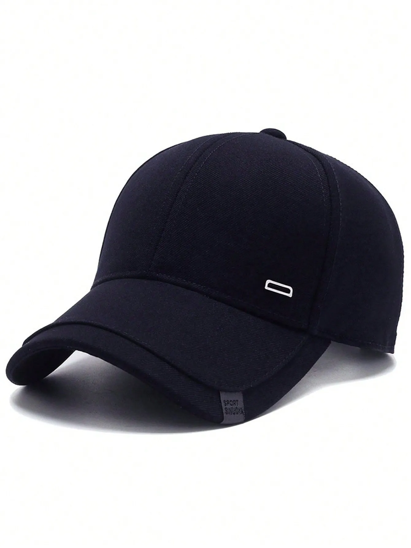 1pc Men's Black Baseball Cap, Fashionable Adjustable Sun Protection Leisure Hat, Suitable For Spring/Autumn Travel, Beach Party Casual