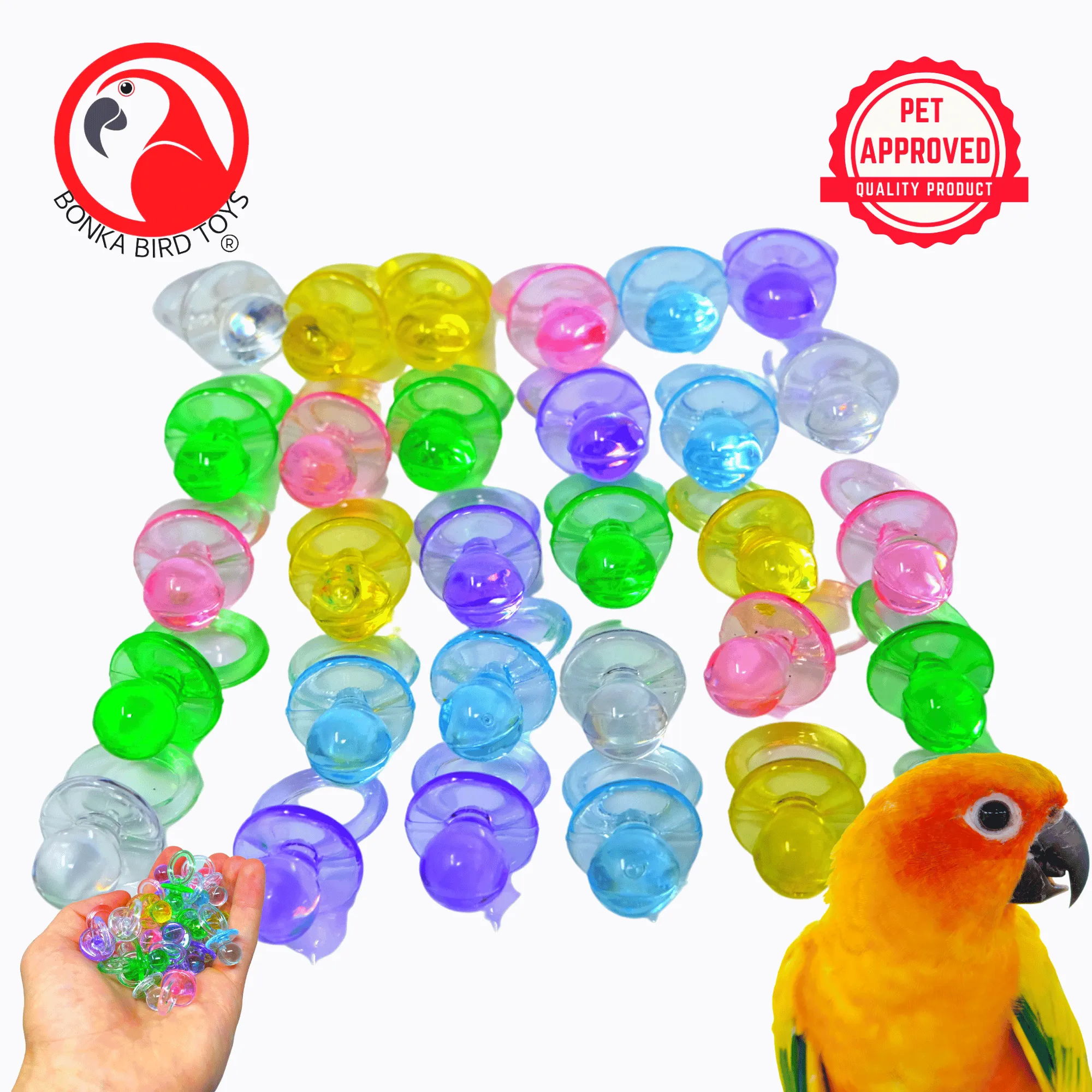 2208 Pk30 1-Inch Color Pacifiers