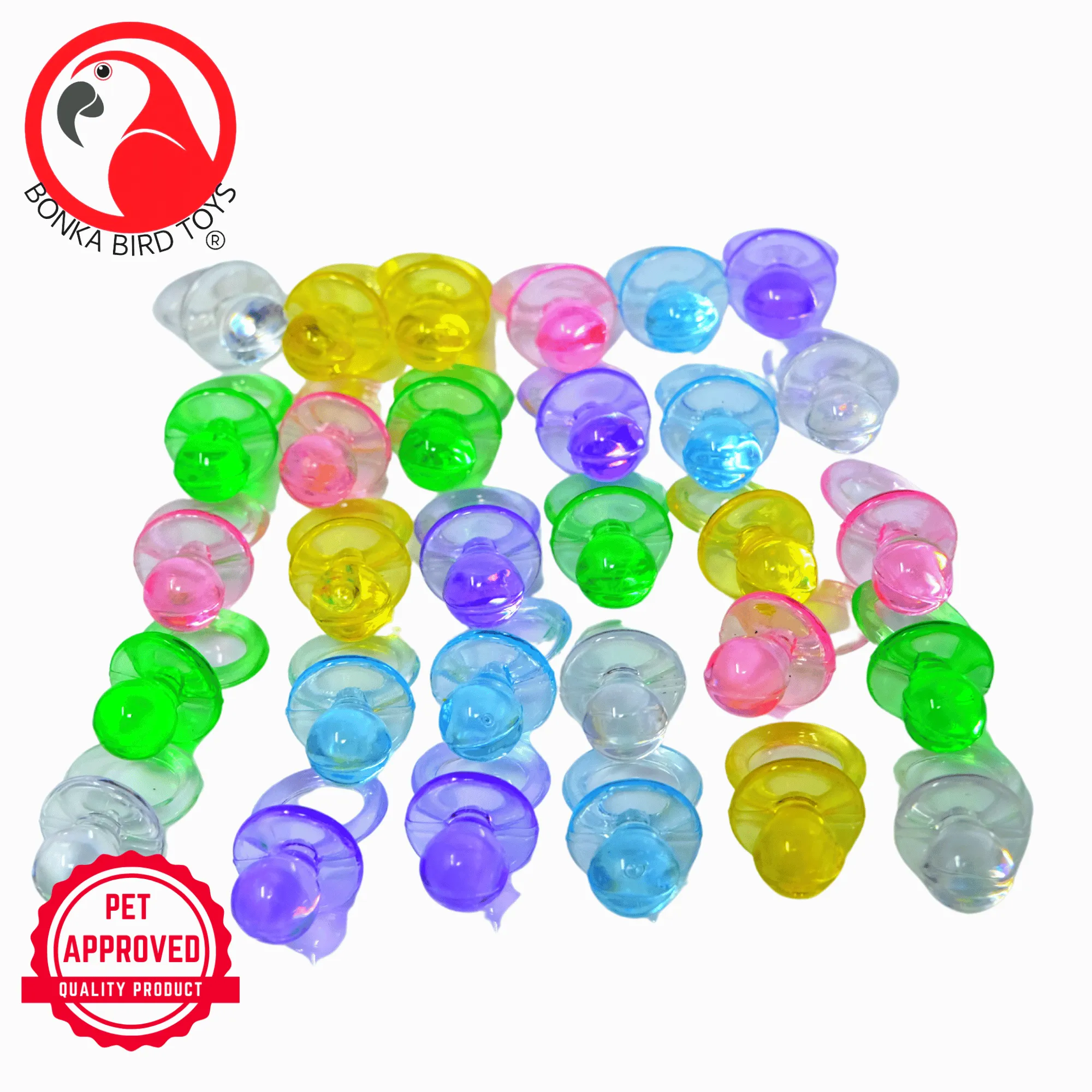 2208 Pk30 1-Inch Color Pacifiers