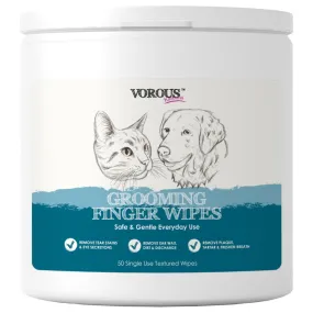 30% OFF: Vorous Grooming Finger Wipes For Cats & Dogs 50pcs