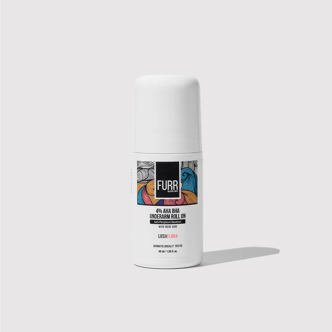 4% AHA BHA Underarm Roll-On (Lush Flora)