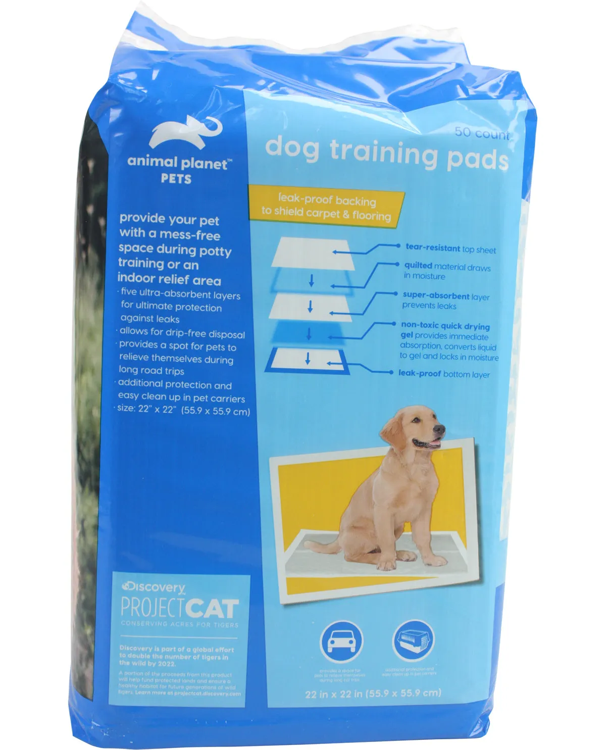 Pack of 50 Animal Planet Dog Training Pads - Top Quality and Effective