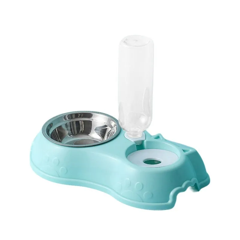 Automatic Drinking Pet Bowl 500ML Dog Cat Feeder Stainless Steel