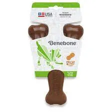 Benebone Peanut Butter Wishbone Durable Dog Chew Toy