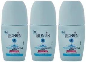 BIONSEN Roll On Deodorant, 3 x 50 ml