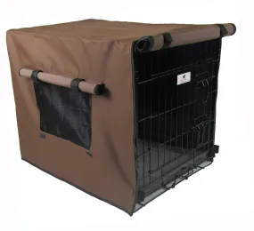 Brown Waterproof Dog Crate Cover