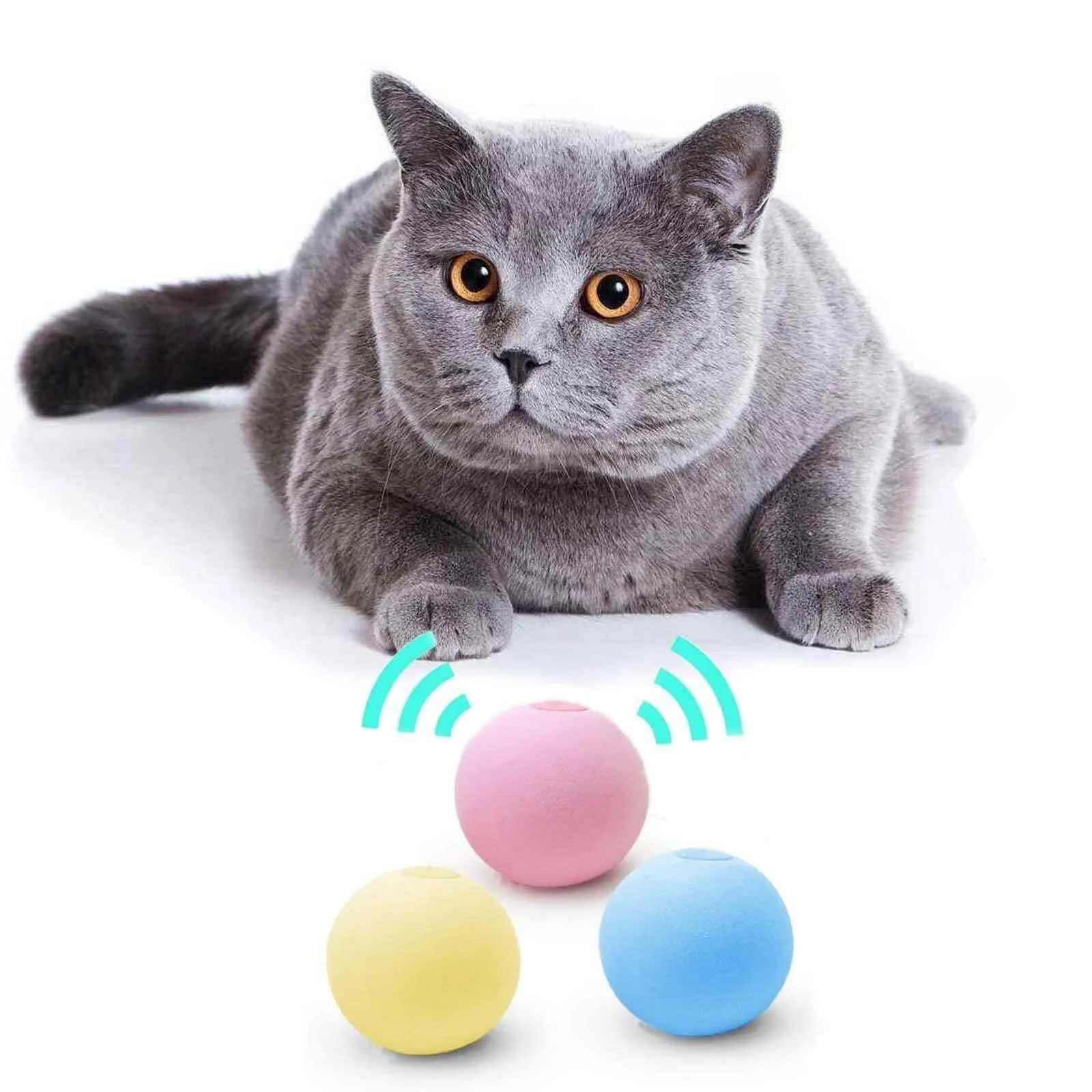 Catnip Training Ball Smart Cat Toy With Sound