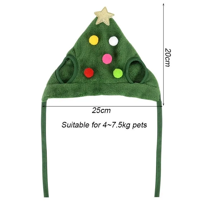 Christmas Hat & Bib Set for Pets – Festive Costume Accessories for Dogs and Cats