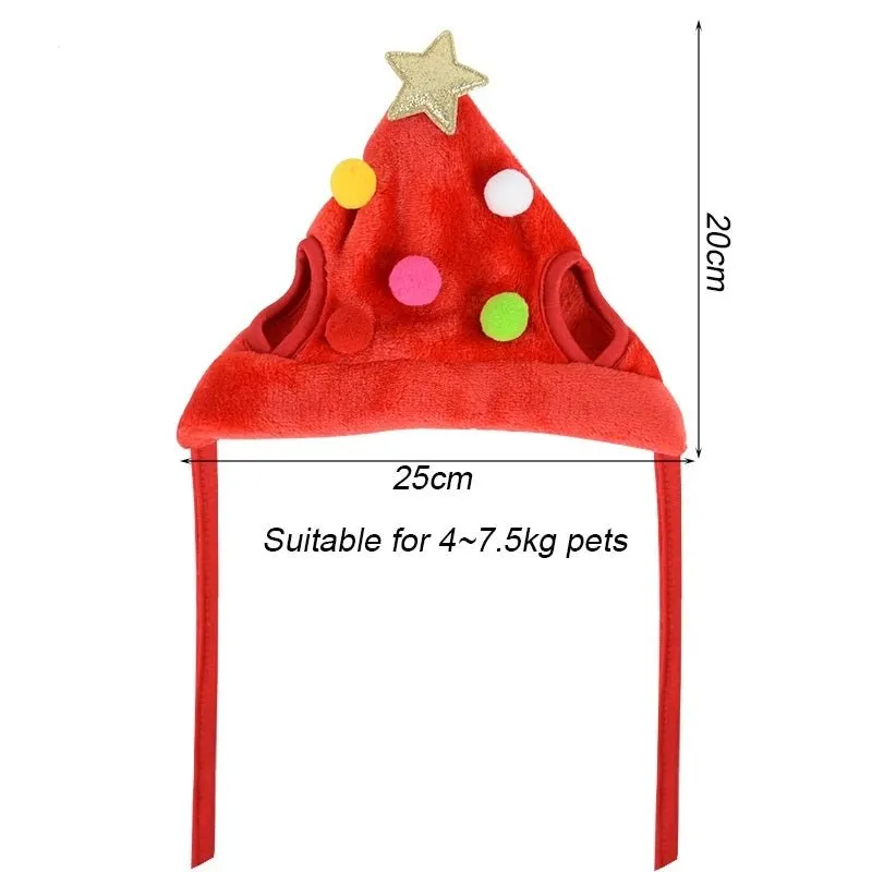 Christmas Hat & Bib Set for Pets – Festive Costume Accessories for Dogs and Cats