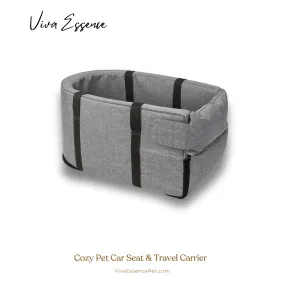 Cozy Pet Car Seat & Travel Carrier - Safe & Comfy Journeys