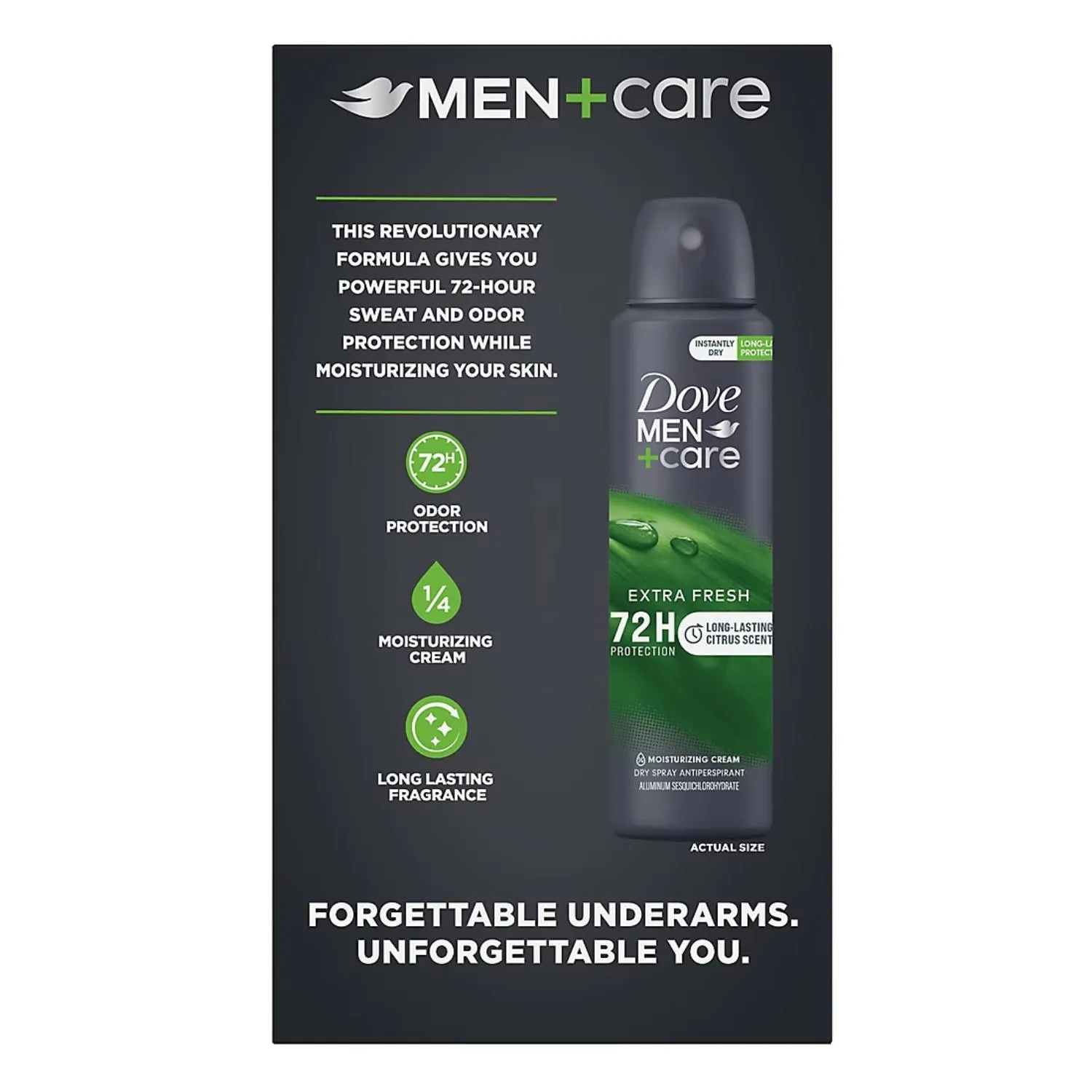 Dove Men Care - Antiperspirant Deodorant Dry Spray, Extra Fresh - 3.8 Oz - 3 Pack