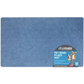 Drymate Blue Stucco Feeding Placemat for Pets