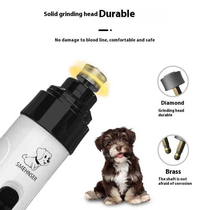 Electric Pet Nail Piercing Device with LED Light