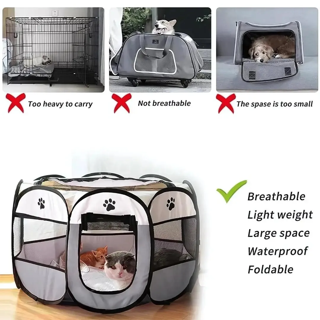 Foldable Pet playground- Indoor/Outdoor Pet Tent & Shelter