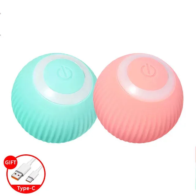 Fun Auto Rolling Ball - USB Chargeable Interactive Training Ball for Small Pets | Perfect for Pet Owners