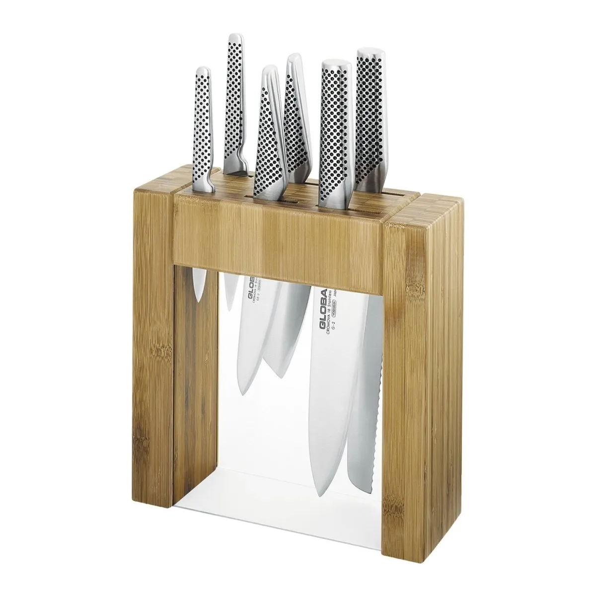 Global Ikasu Knife Block Set 7 Piece