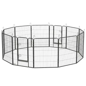 Heavy Duty Puppy Play Pen, 12 Panels Pet Exercise Pet, Pet Playpen for Small, Medium and Large Dogs