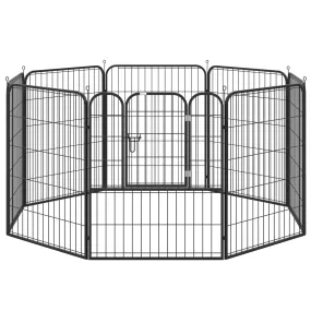 Heavy Duty Puppy Play Pen, 8 Panels Pet Exercise Pen for Indoors, Outdoors, Pet Playpen for Large, Medium Dogs, 100Hcm