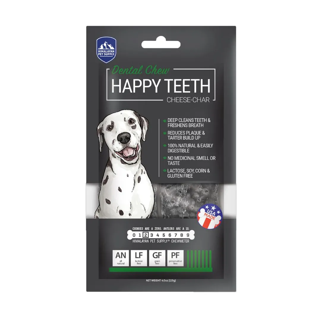 Himalayan Pet Supply Yaky Happy Teeth Charcoal Dog Treat Large