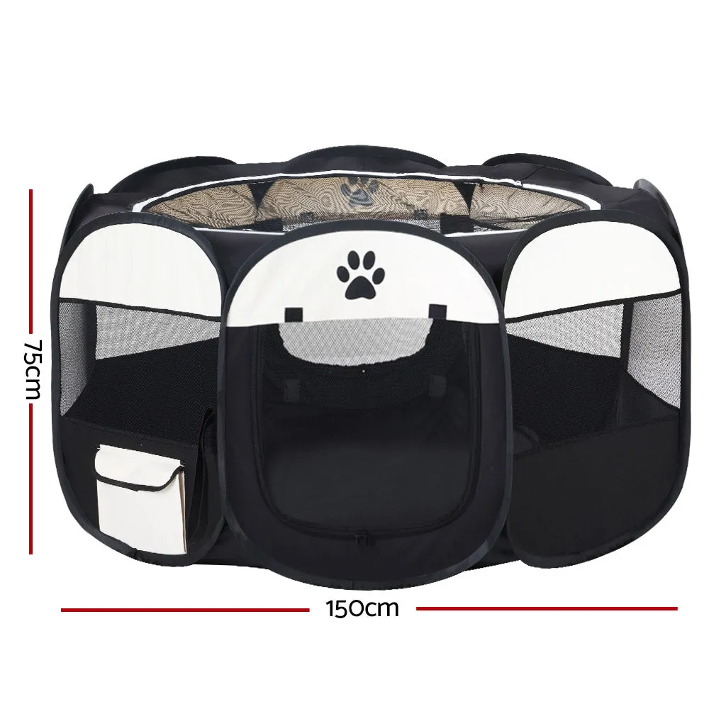 i.Pet Dog Playpen Pet Playpen Enclosure Crate 8 Panel Play Pen Tent Bag Fence Puppy 3XL