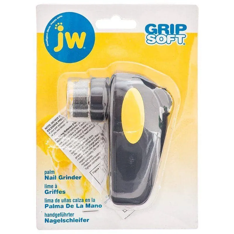 JW GripSoft Palm Nail Grinder for Dogs - Palm Nail Grinder - (4" Long)