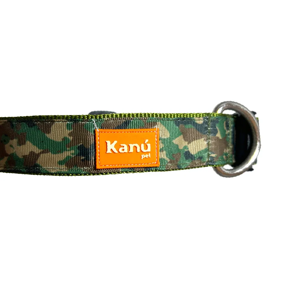 Kanu Pet Olive Green Camo Dog Collar