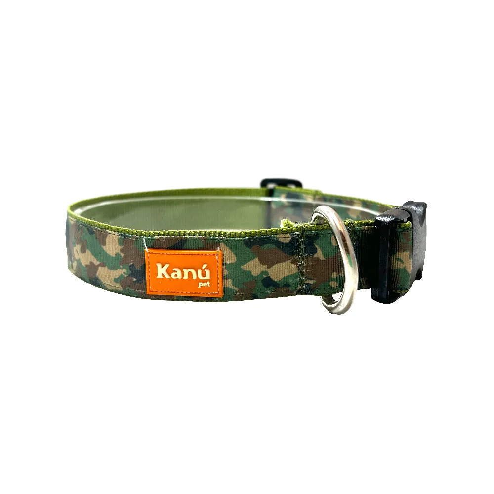 Kanu Pet Olive Green Camo Dog Collar