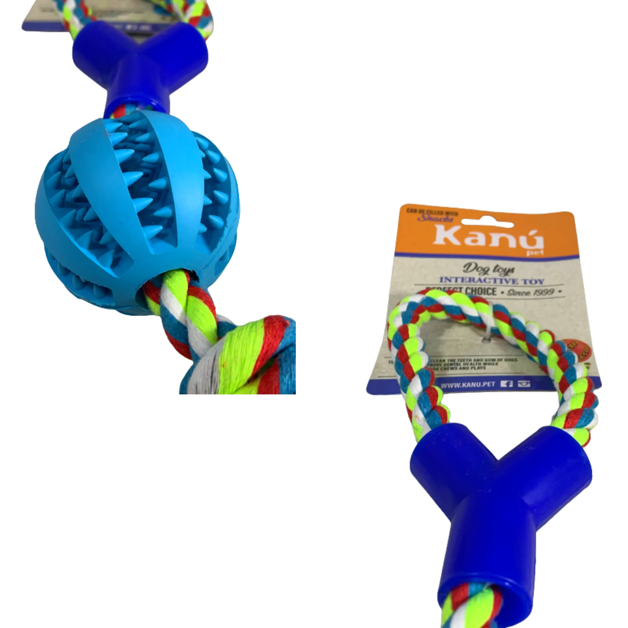 Kanu Pet Tie With Ball Dog Toy