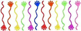 Kicko Vinyl Glitter Sticky Fingers - Assorted Colors, 12 Pack - for Children, Parties