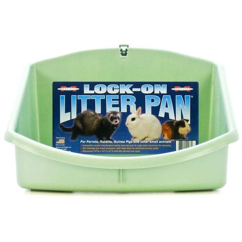 Marshall Ferret Lock-On Litter Pan - 14"L x 14"W x 9"H