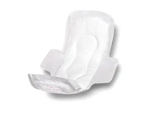 Nonsterile Sanitary Maxi Pads with Wings, 11" (bag of 12)