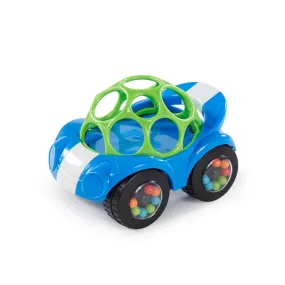 Oball Easy Grasp Rattle & Roll Toy Sports Car BPA-Free Infant Crawling Toy in Blue