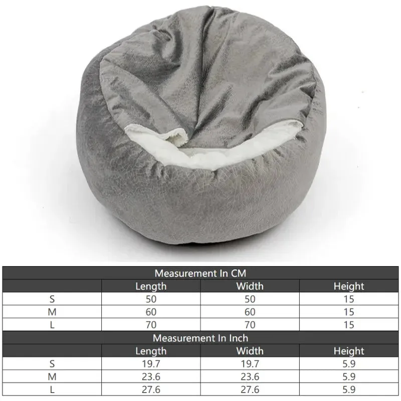 Orthopedic Dog Bed with Hooded Blanket - Winter Warm, Waterproof, and Dirt-Resistant Cuddler for Cats & Puppies