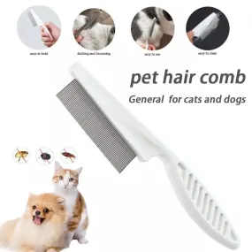 Pet Grooming Flea Comb & Hair Brush