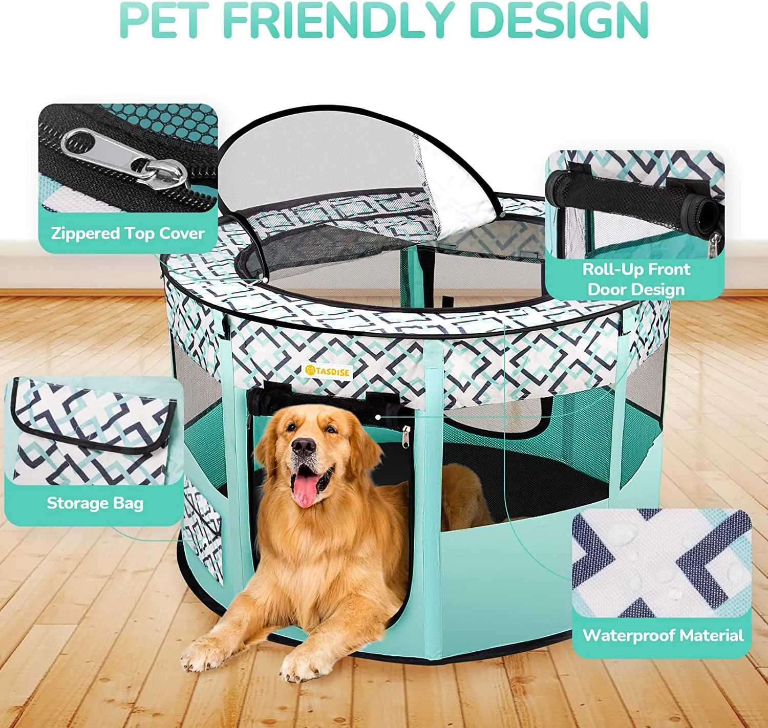 Pet Portable Playpen | Cylinder