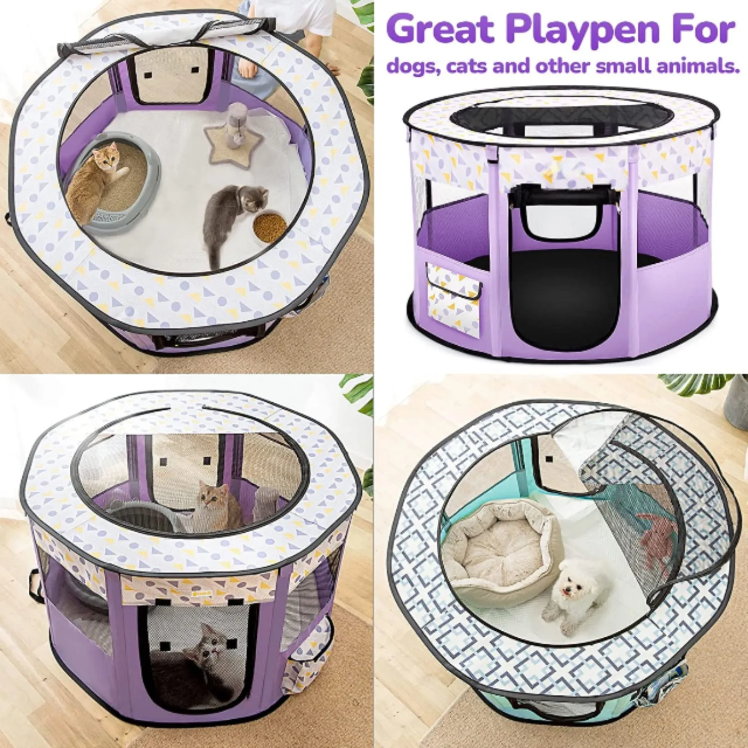 Pet Portable Playpen | Cylinder