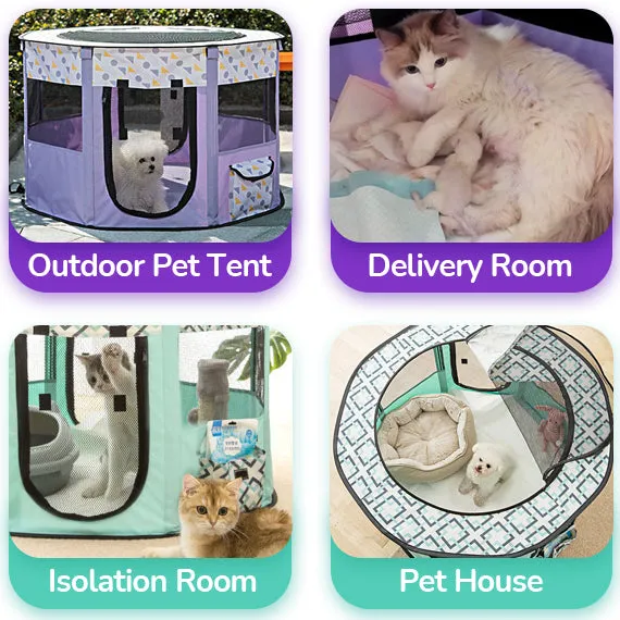 Pet Portable Playpen | Cylinder