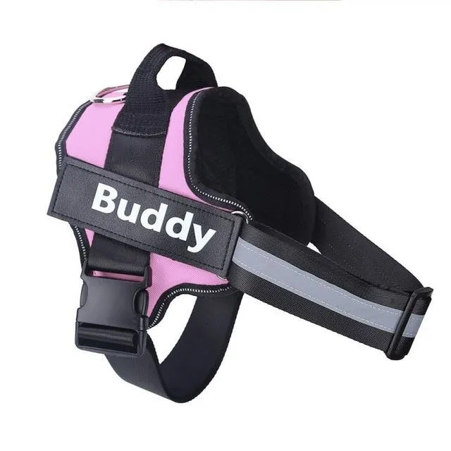 PETLAVISH™ Personalized No-Pull Dog Harness: Custom Name, Soft, Reflective, Breathable, Control Vest