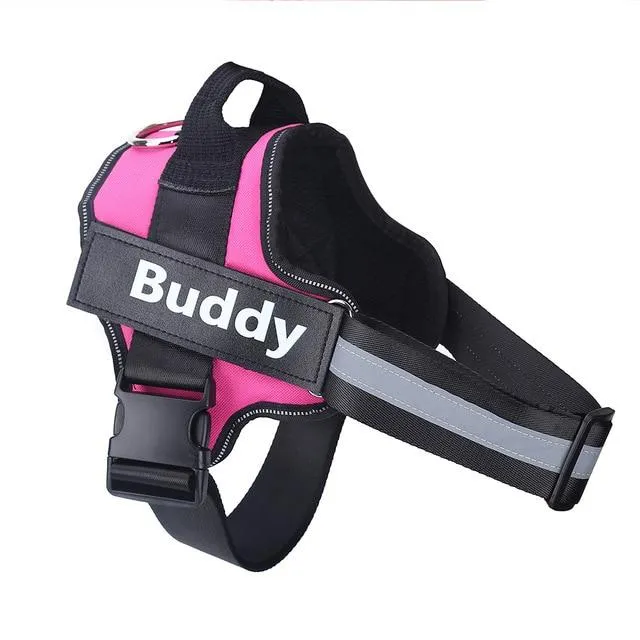 PETLAVISH™ Personalized No-Pull Dog Harness: Custom Name, Soft, Reflective, Breathable, Control Vest