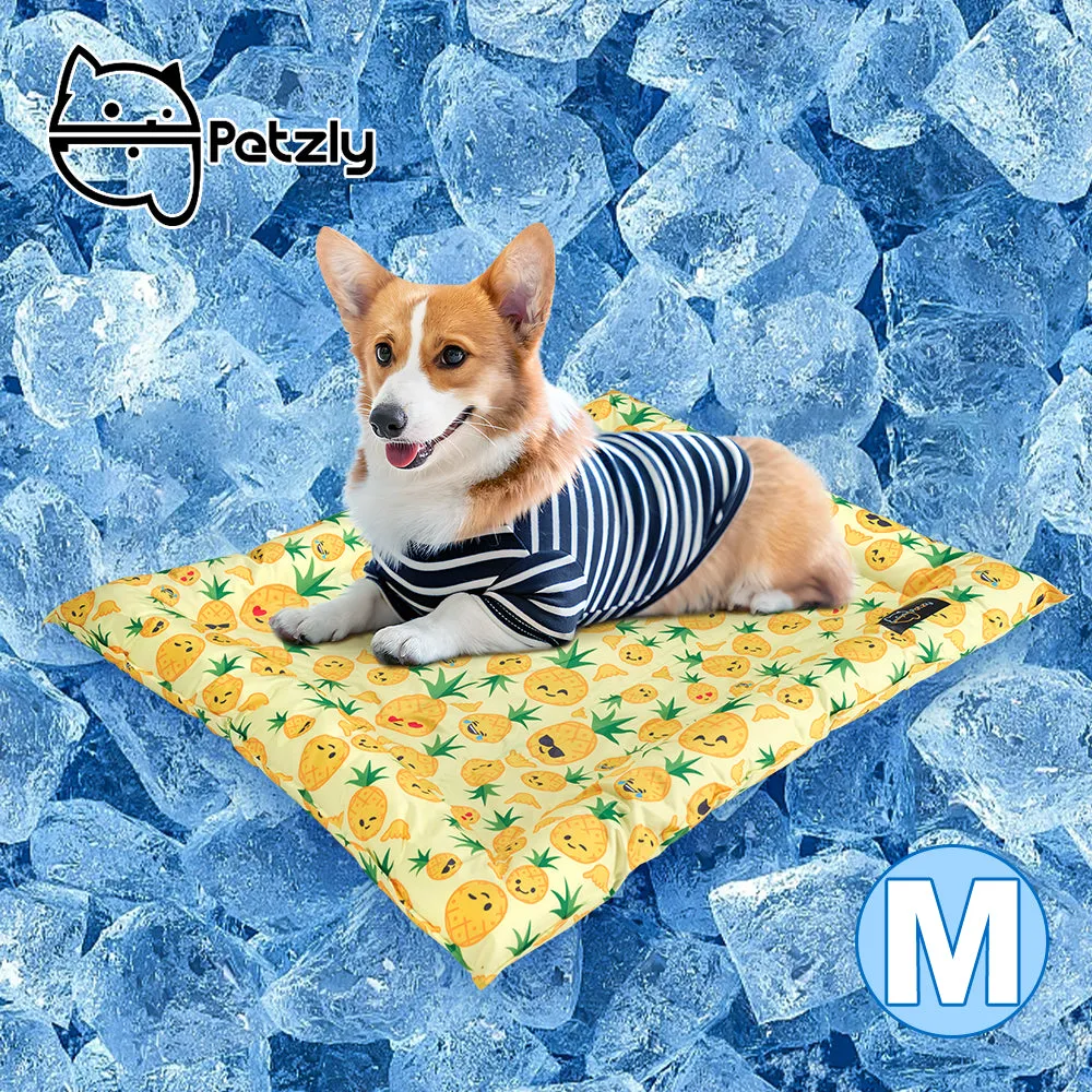 Petzly Pet Cool Gel Mat Dog Cat Bed Non-Toxic Cooling Dog Summer Pad 78x93CM