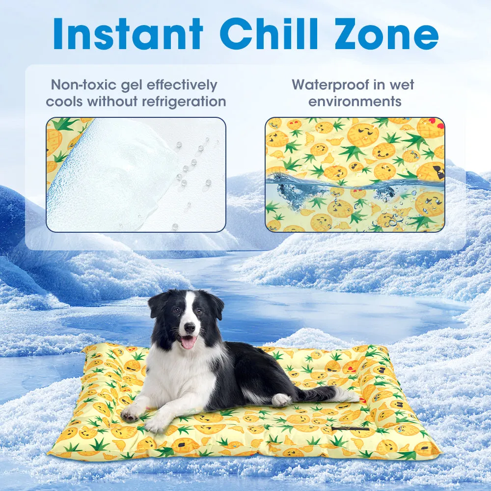 Petzly Pet Cool Gel Mat Dog Cat Bed Non-Toxic Cooling Dog Summer Pad 78x93CM