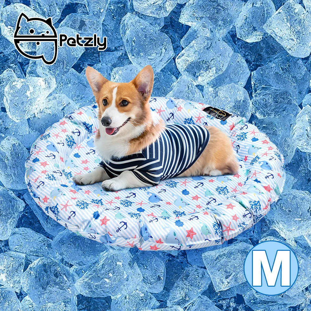 Petzly Pet Cooling Mat Dog Cat Bed Non-Toxic Cooling Dog Summer Pad 62/72/82CM