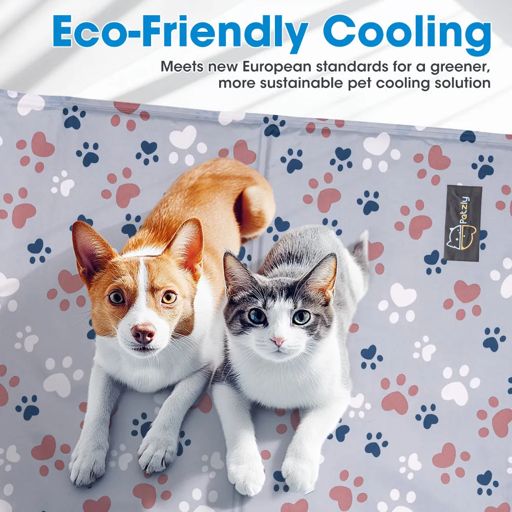 Petzly Pet Cooling Mat Dog Cat Bed Non-Toxic Cooling Dog Summer Pad S/M/L/XL