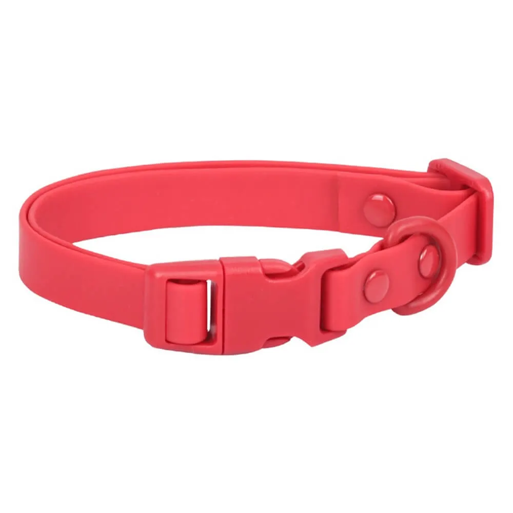 PVC Waterproof Durable Pet Accessories Adjustable Collar - Customizable Colors