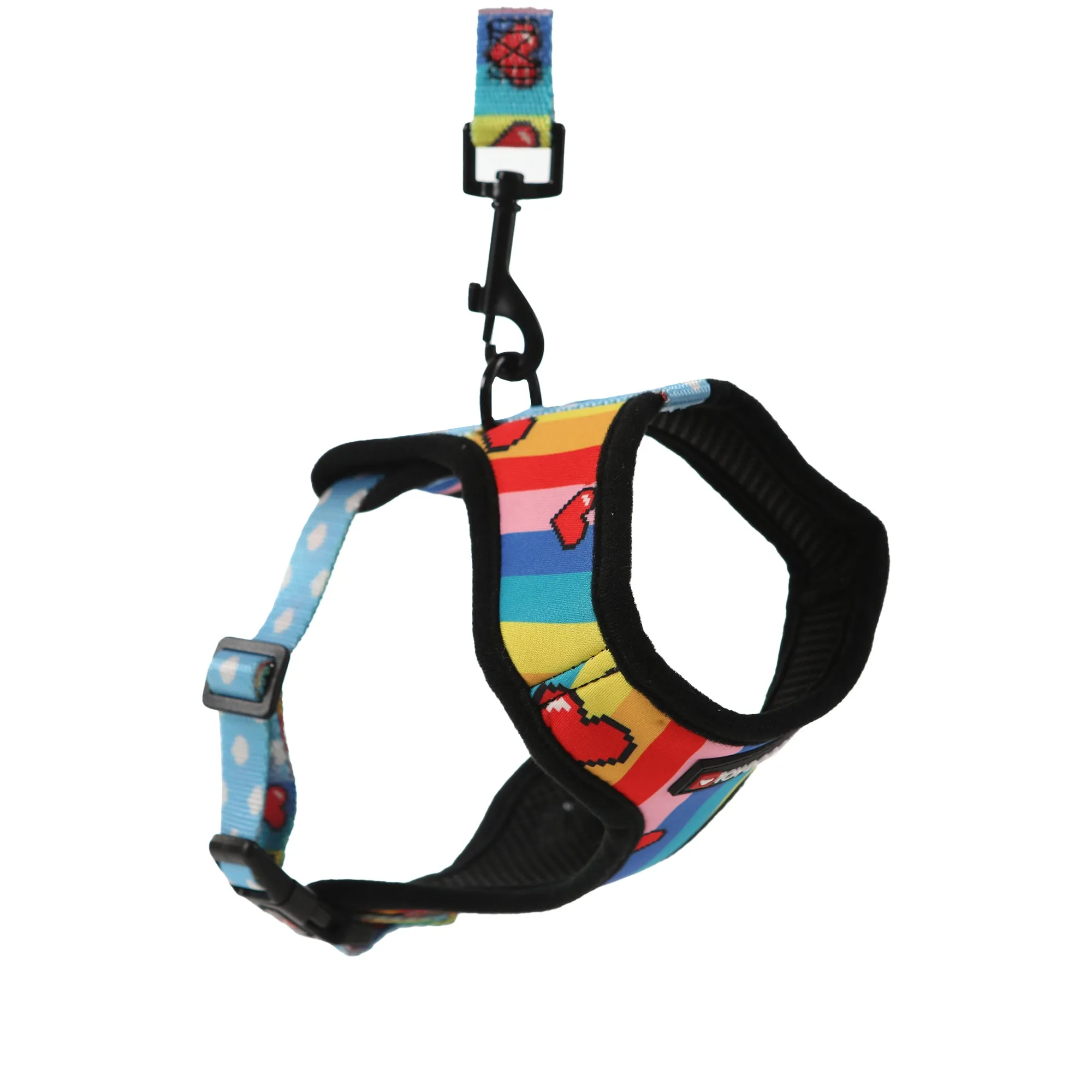 Rainbow Doggie Step-In Air Mesh Dog Harness | Toy Doggie Paws of Pride Collection