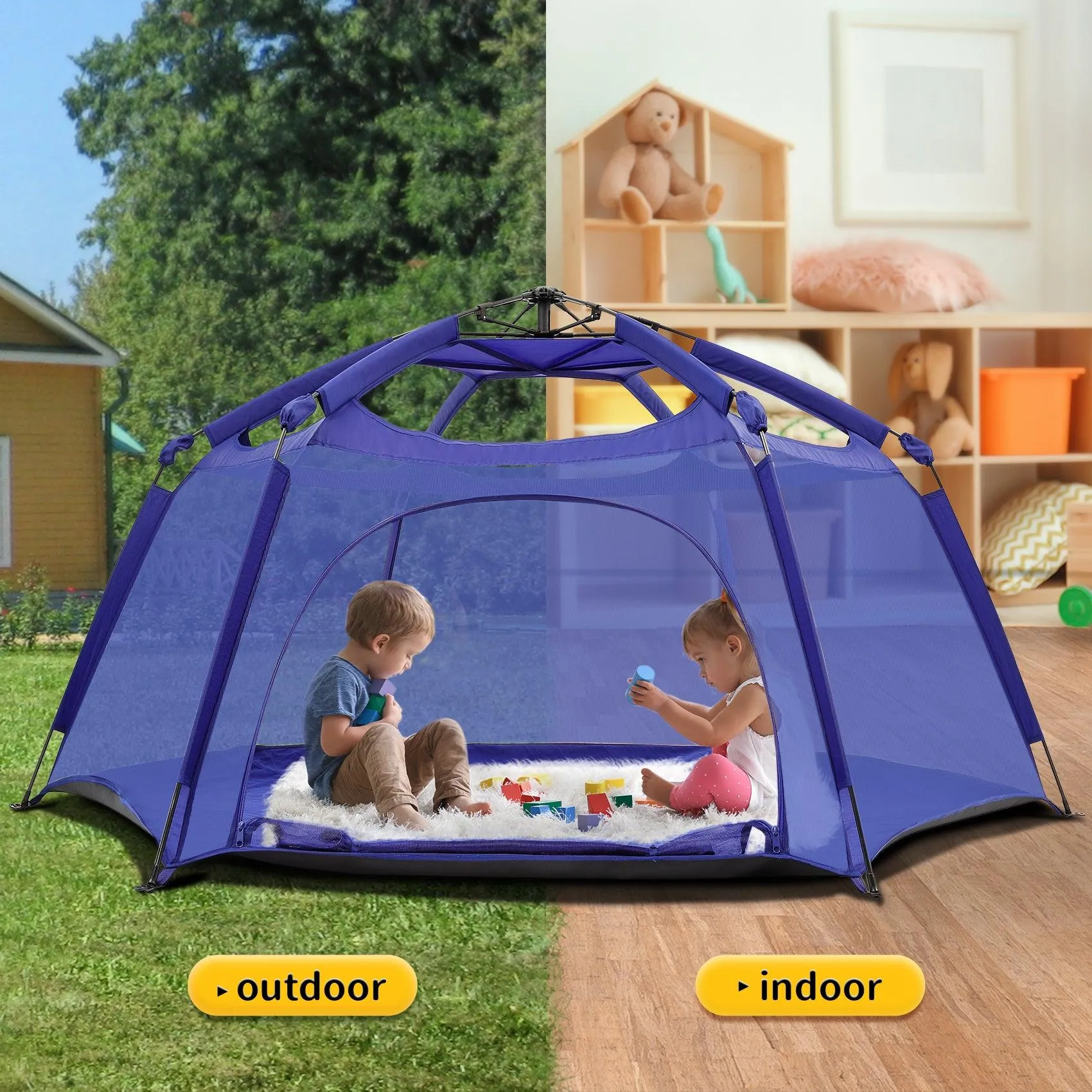 Spacious Padded Playpen