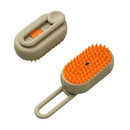 Steamy Cat Brush 3 in 1 Electric Anti-splashing Cat Brush with Steam