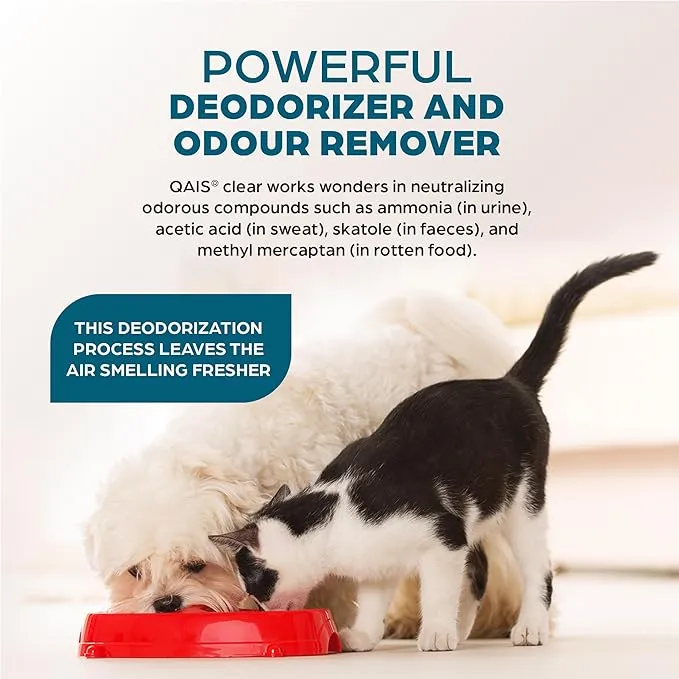 Sunstar QAIS Clear Natural Odour Remover & Disinfectant Spray For Human & Pets